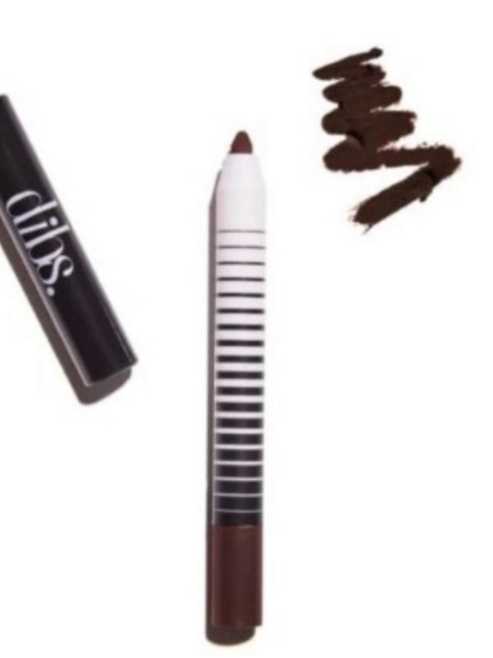 dibs. Deep Brown Lip Liner — Smooth Defining Pencil, New, Travel Size